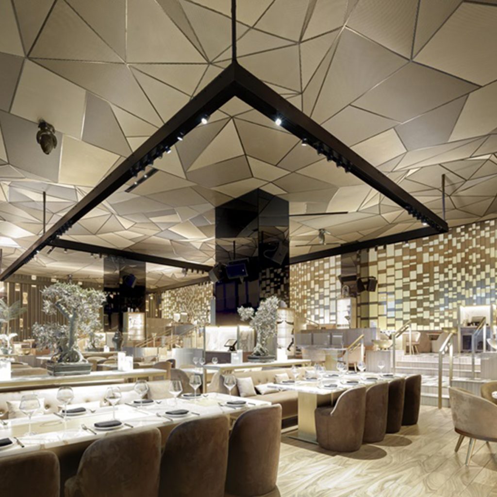 Restaurant Cladding Facades and architectural cladding in espanded metal meshes| ItalMesh
